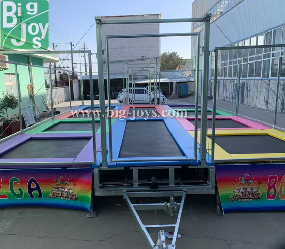 Towable 10 in 1 Trampoline With Trailer