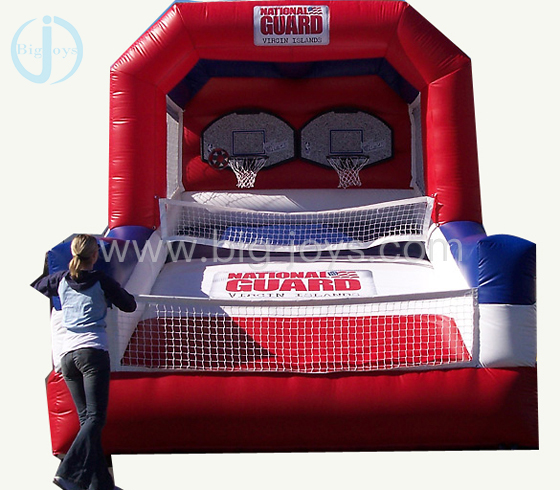 Inflatable basketball game