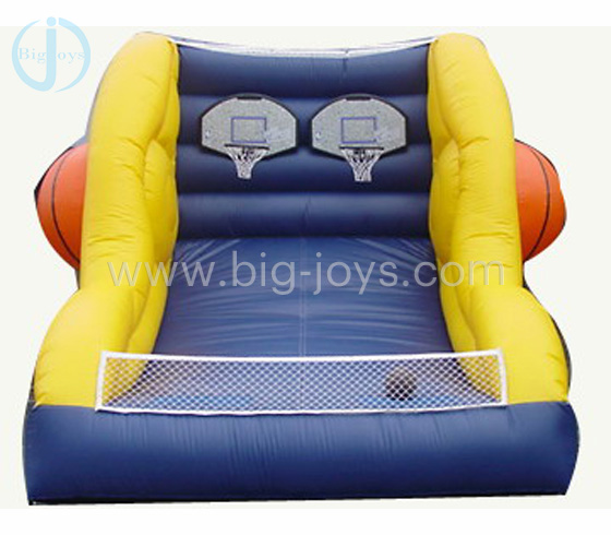 Inflatable basketball goal