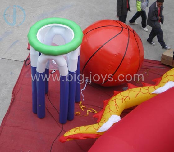 Inflatable basketball standard