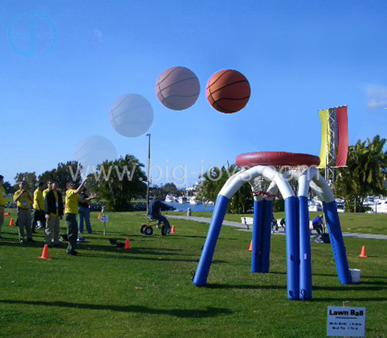 Inflatable basketball standard