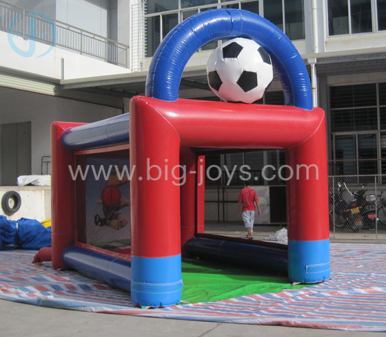 Inflatable soccer ball tent