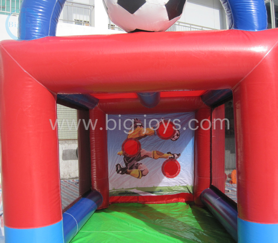 Inflatable soccer ball tent