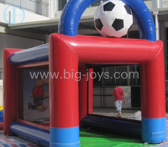Inflatable soccer ball tent