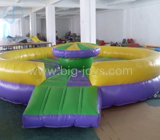 Inflatable rocking game