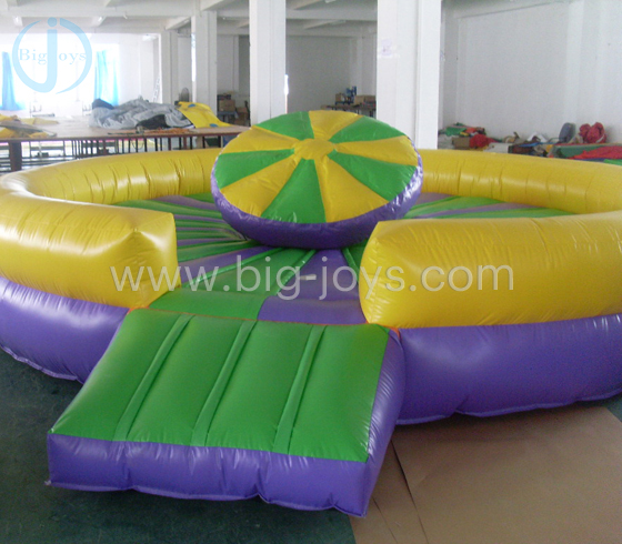 Inflatable rocking game