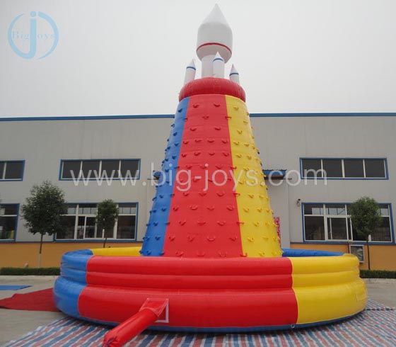 Inflatable Rocket climbing