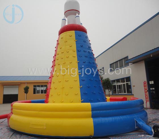 Inflatable Rocket climbing