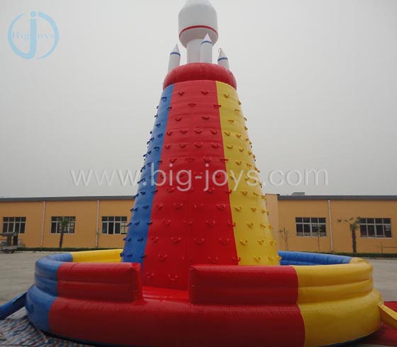 Inflatable Rocket climbing