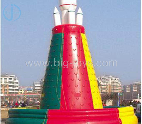 Inflatable Rocket climbing