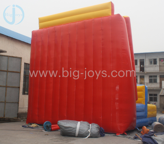 Inflatable climbing wall