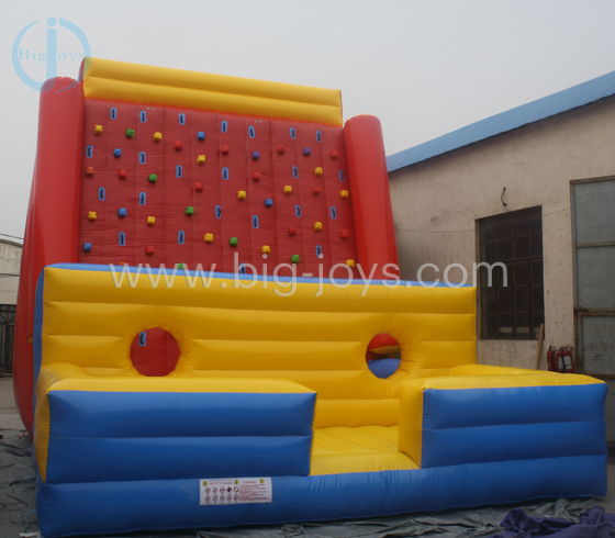 Inflatable climbing wall