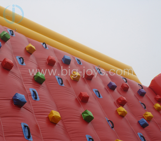 Inflatable climbing wall