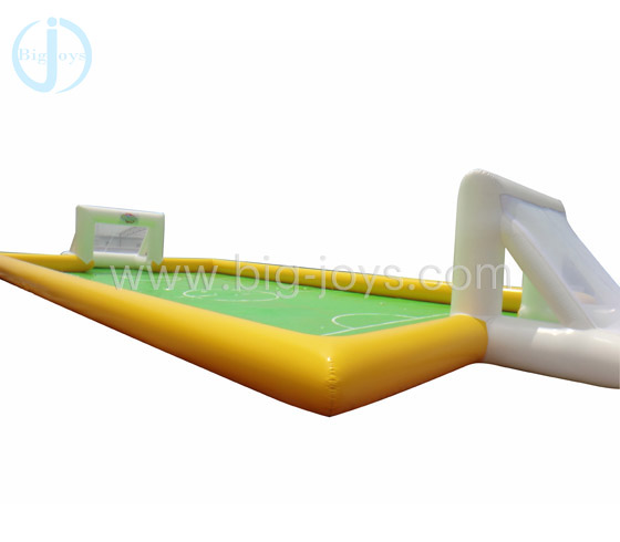 Inflatable soap football area