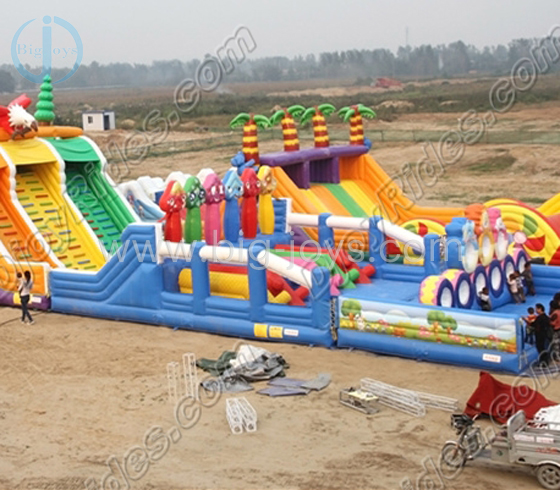 Inflatable slide park