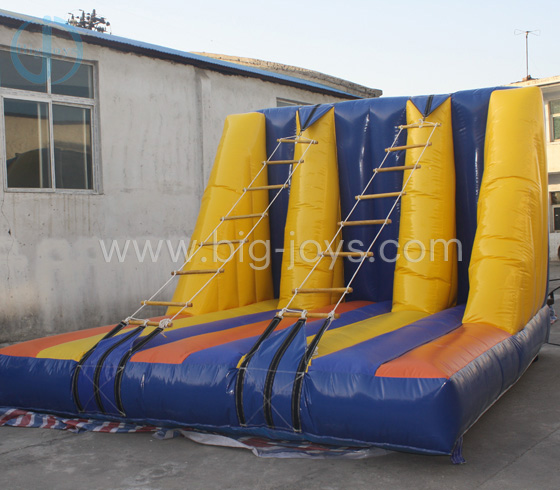 Inflatable rope ladder