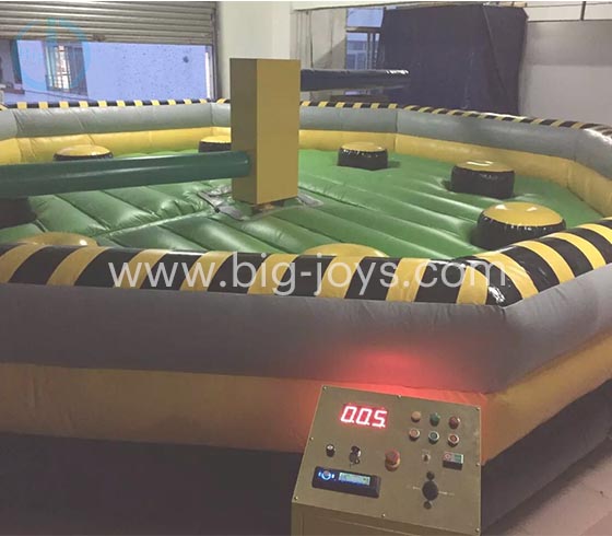 Inflatable wipeout game