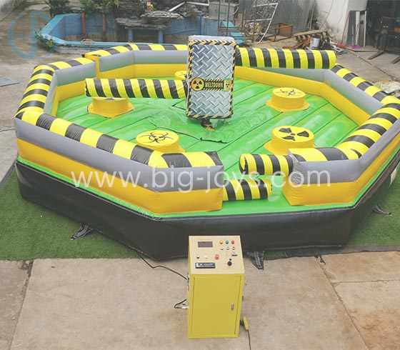 Inflatable wipeout game