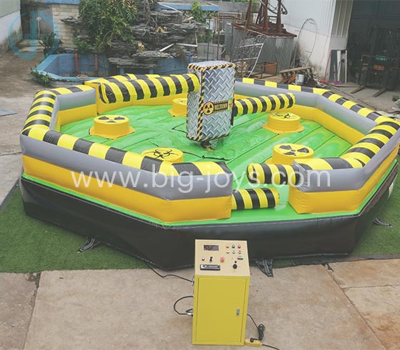 Inflatable wipeout game