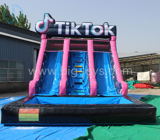 TikTok inflatable water slide---Zhengzhou Bigjoys Amusement Equipment ...