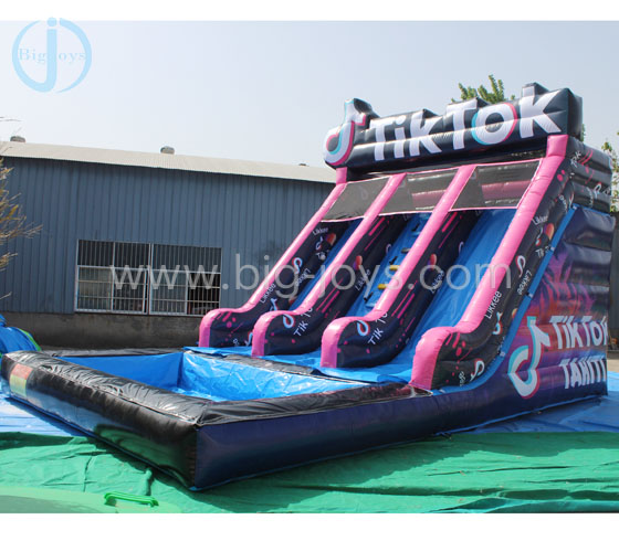 TikTok inflatable water slide---Zhengzhou Bigjoys Amusement Equipment ...