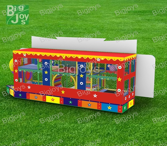 Foldable Trailer Playground With Cartoon Theme