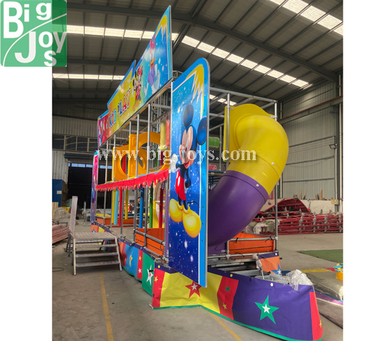 Foldable Trailer Playground With Cartoon Theme