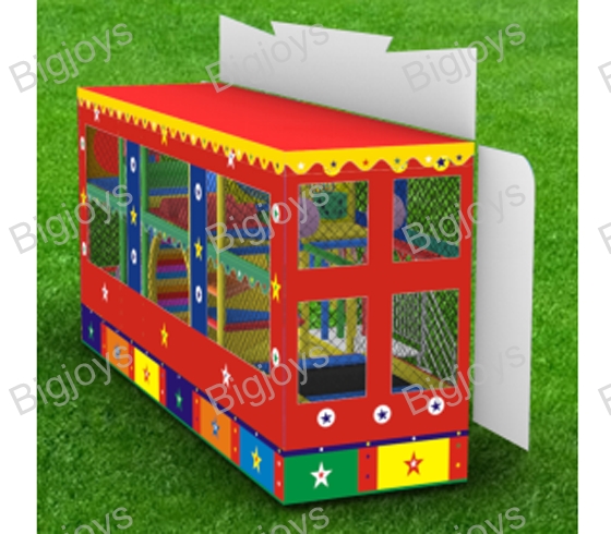 Foldable trailer playground