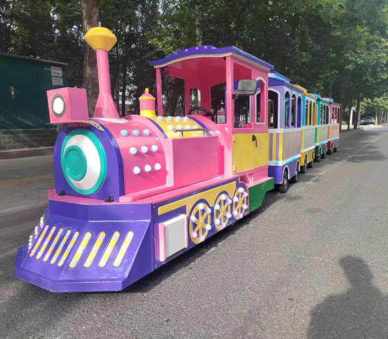 Macaroon trackless train   
