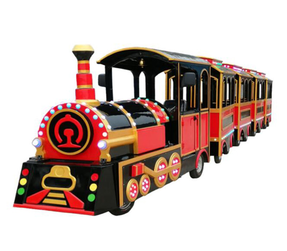 Shopping mall trackless train